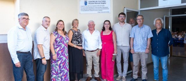 El Centre de Cultura de Càlig passa a denominar-se “Centre de Cultura Alcalde Manuel Anglés”