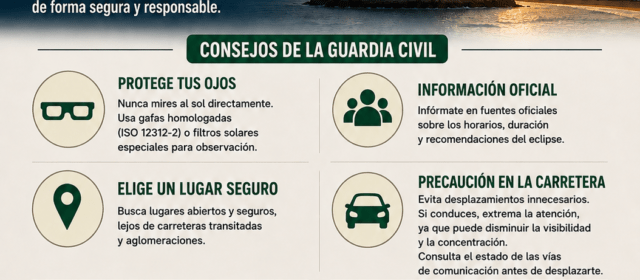 La Guardia Civil de Castellón establece un dispositivo especial de seguridad con motivo del eclipse