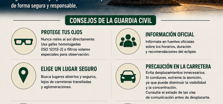 La Guardia Civil de Castellón establece un dispositivo especial de seguridad con motivo del eclipse