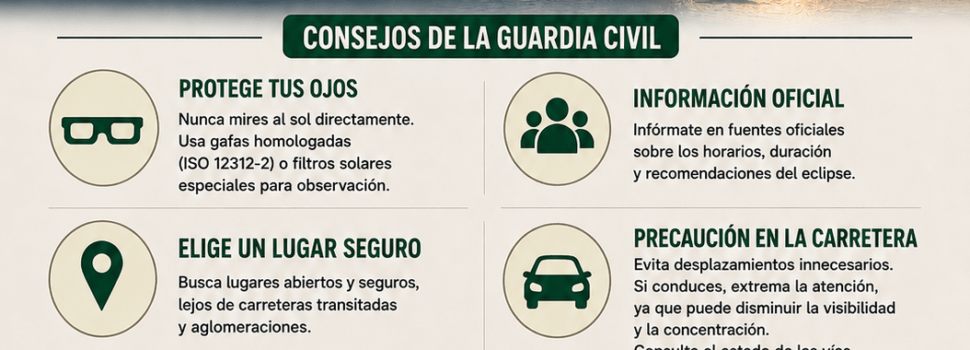 La Guardia Civil de Castellón establece un dispositivo especial de seguridad con motivo del eclipse