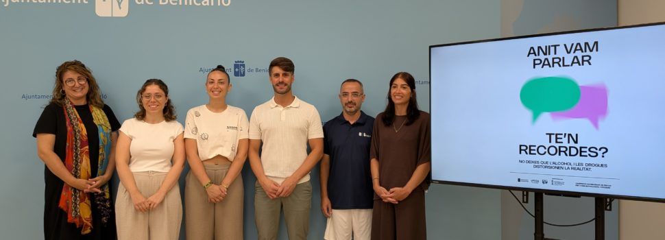 Benicarló reforça la prevenció sobre els riscos del consum d’alcohol i les violències sexuals