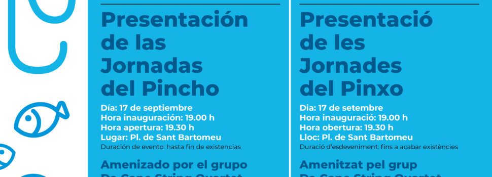 Benicarló dona el tret de sortida a la Festa del Polp amb la presentació del Pinxo