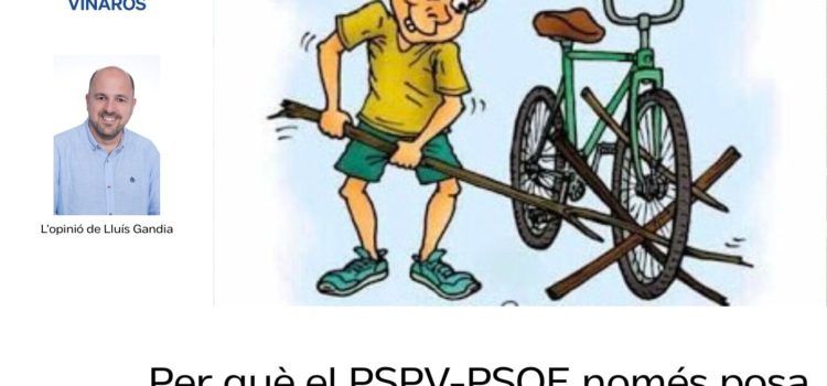 Gandía (PP): “Per què el PSPV-PSOE només posa pals a les rodes del progrés de Vinaròs?”