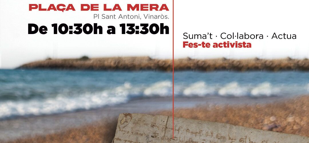 El PSPV de Vinaròs celebra la Carta Pobla amb una taula informativa a la plaça de la Mera