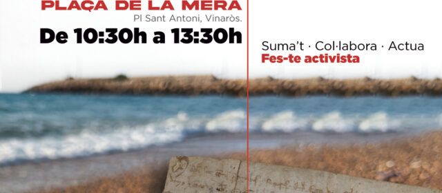 El PSPV de Vinaròs celebra la Carta Pobla amb una taula informativa a la plaça de la Mera