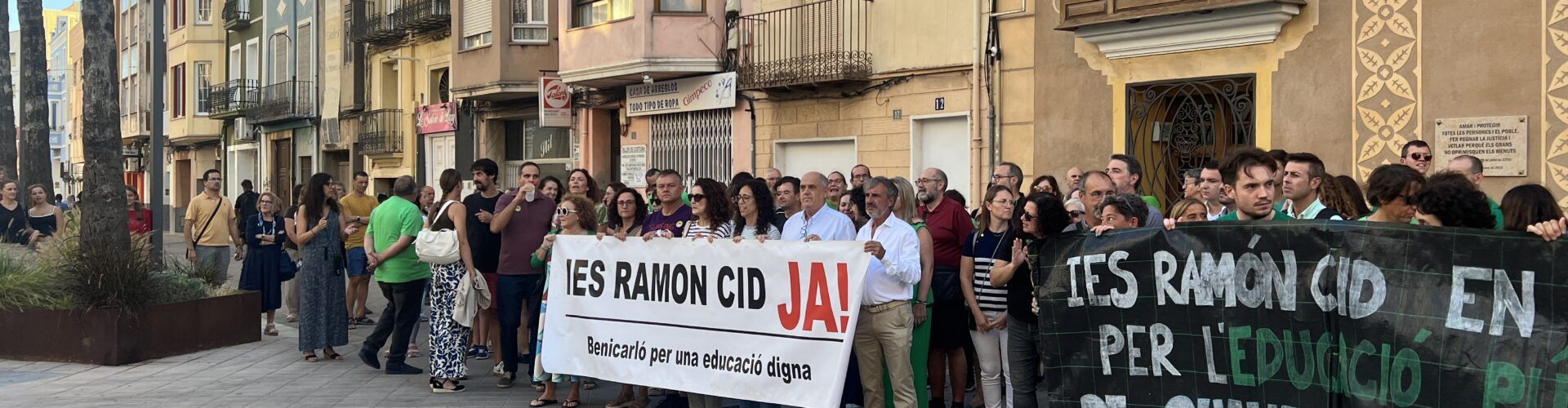 Compromís Benicarló reclama al Ple coherència a l’alcalde i al PP davant el futur de l’IES Ramón Cid i que “abandone el PP si l’ataquen”