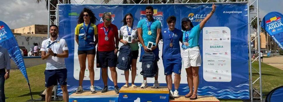 El Club Natació Benicarló, 7è de la Copa d’Espanya d’Aigües Obertes després d’una gran etapa final a Melilla