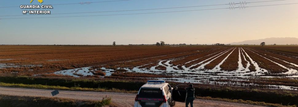 La Guardia Civil despliega un dispositivo especial para proteger el entorno natural durante la campaña arrocera en el Delta de L’Ebre