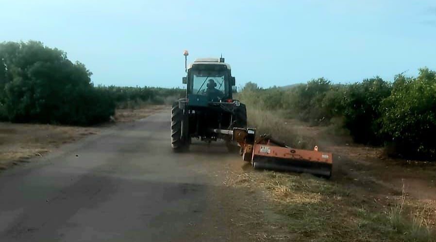La Regidoria d’Agricultura de Vinaròs reprén el desbrossament dels camins rurals