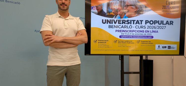 La Universitat Popular de Benicarló amplia l’oferta i avança l’inici del curs al 28 de setembre