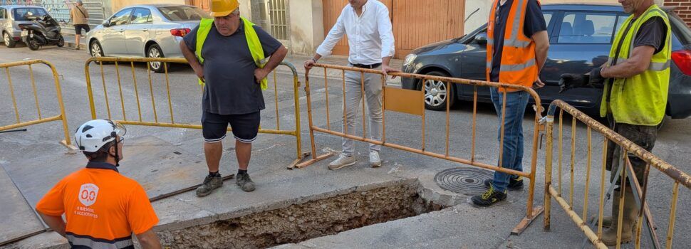 Benicarló renova el clavegueram del carrer de Santa Teresa amb una inversió de prop de 50.000 €