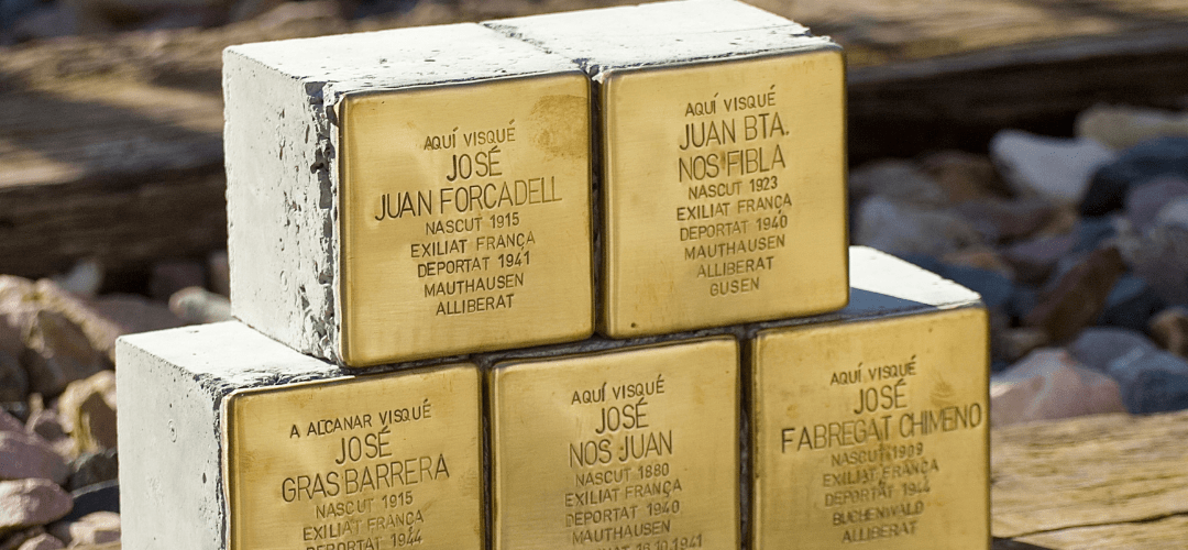 Alcanar retrà homenatge als seus deportats als camps nazis amb les llambordes Stolpersteine