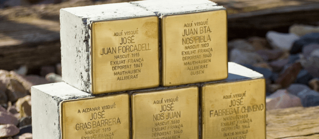 Alcanar retrà homenatge als seus deportats als camps nazis amb les llambordes Stolpersteine