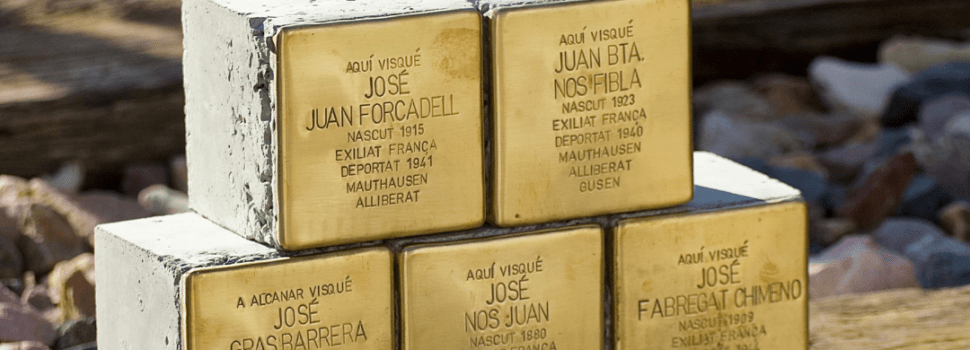 Alcanar retrà homenatge als seus deportats als camps nazis amb les llambordes Stolpersteine