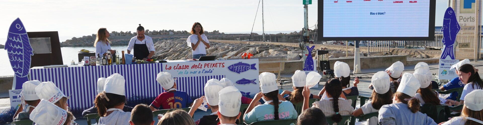 2.400 alumnes de Primària descobreixen el peix de la Mar de l’Ebre entre pescadors i fogons
