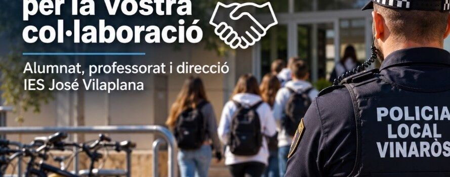 La implicació de la comunitat educativa de l’IES José Vilaplana permet esclraris sostraccions de bicicletes