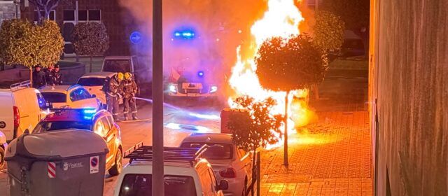 Crema una illa de contenidors al carrer d’Astúries de Vinaròs