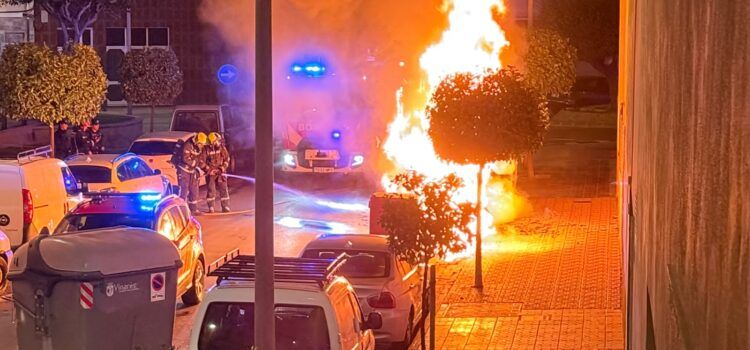 Crema una illa de contenidors al carrer d’Astúries de Vinaròs