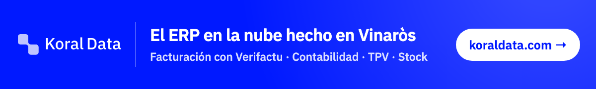 Koral Data, el ERP en la nube hecho en Vinaròs: facturación con Verifactu, contabilidad, TPV y stock