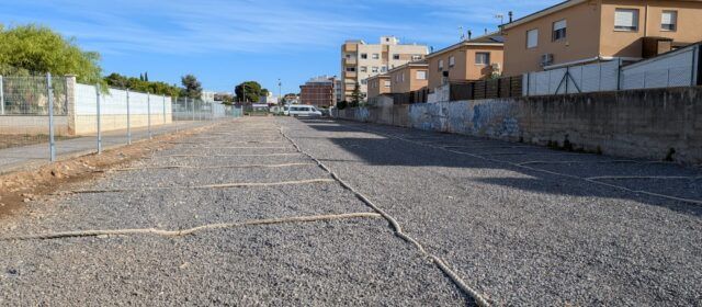 S’habilita un nou pàrquing gratuït a l’avinguda del Maestrat amb capacitat per a més de 100 vehicles