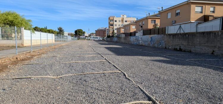 S’habilita un nou pàrquing gratuït a l’avinguda del Maestrat amb capacitat per a més de 100 vehicles